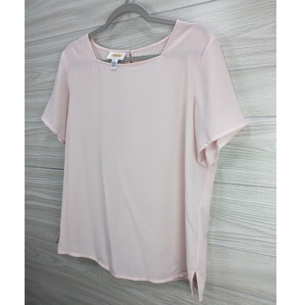 Talbots Light Pink Sheer Blouse - Picture 5 of 5